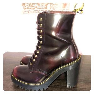 Doc Martens US 6/7 Red Arcadia Kendra Heel Boots